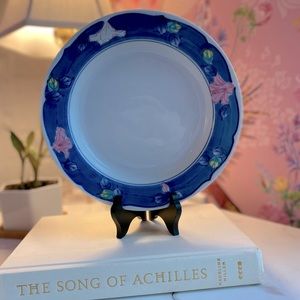 Vintage Arita Japan Decorative Plate W/ Floral Border